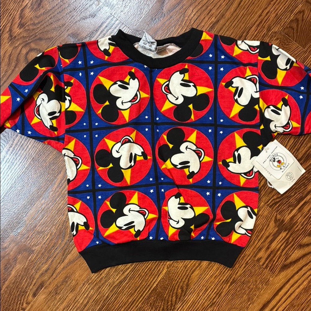 Vintage (circa late 80s) Mickey Mouse Kids Sweatshirt